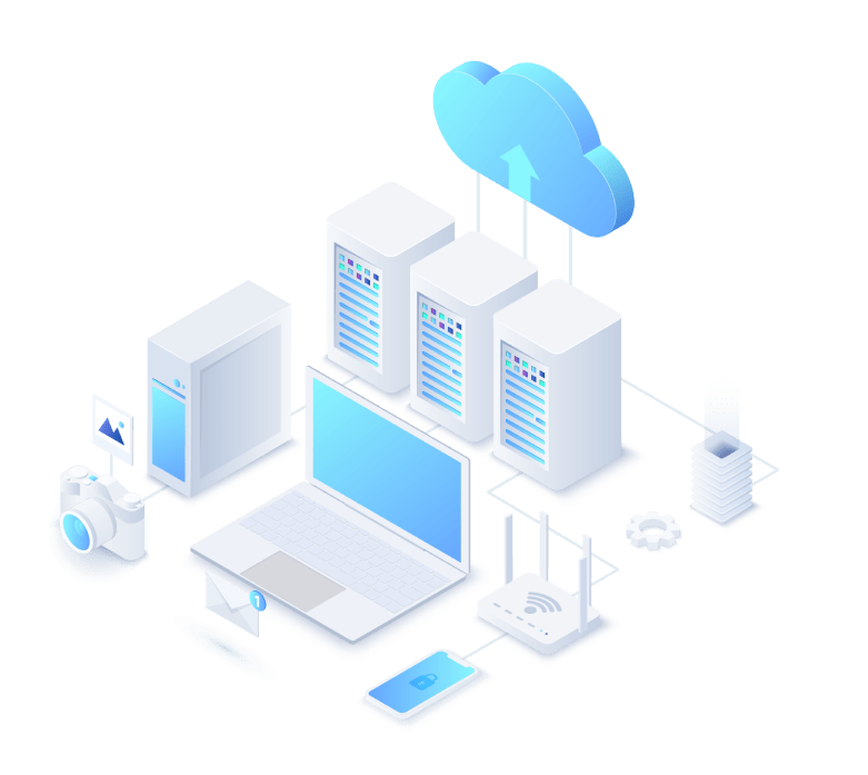Dispositivos conectados a diferentes servidores