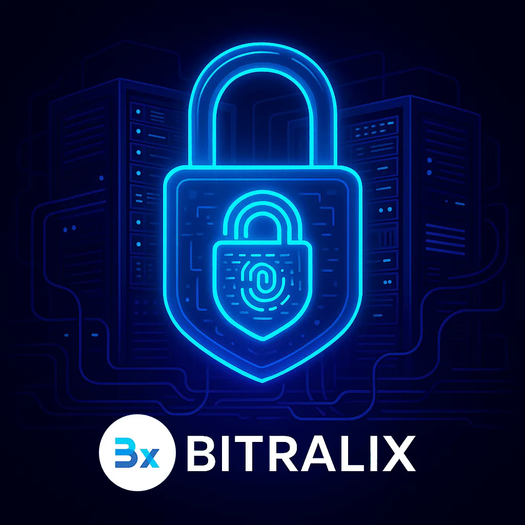 Imagen de protección de hosting con seguridad digital para Bitralix