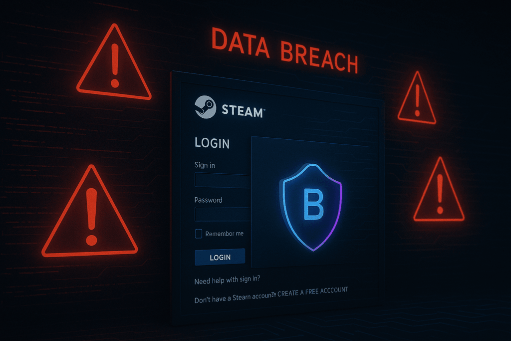 Alerta de filtración de datos en Steam