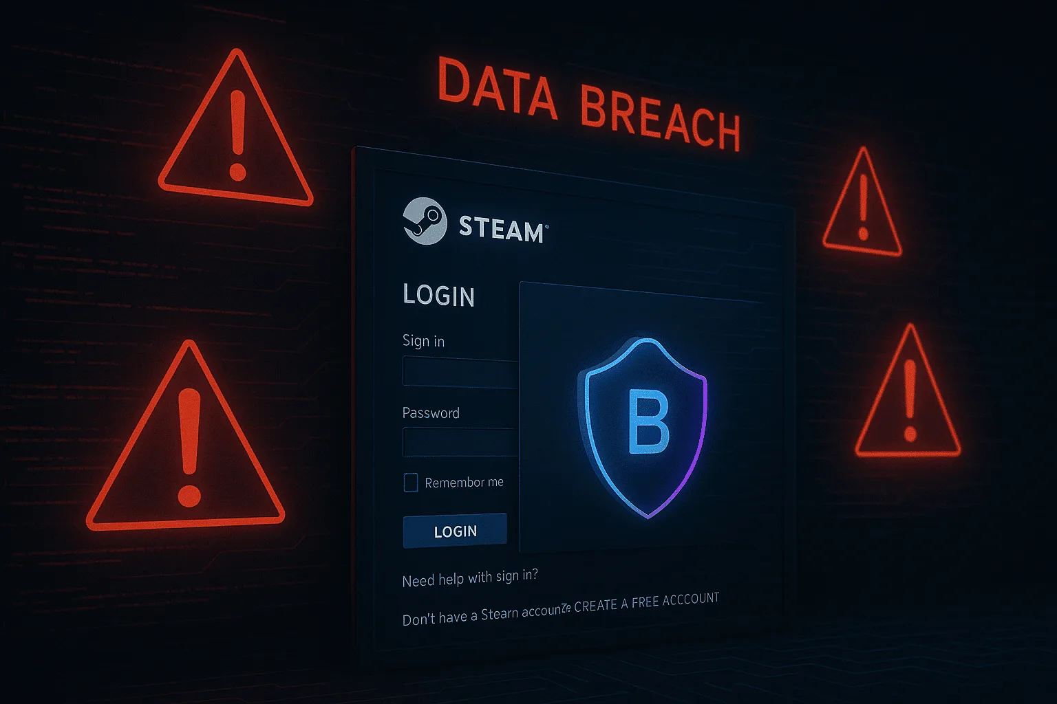 Alerta de filtración de datos en Steam