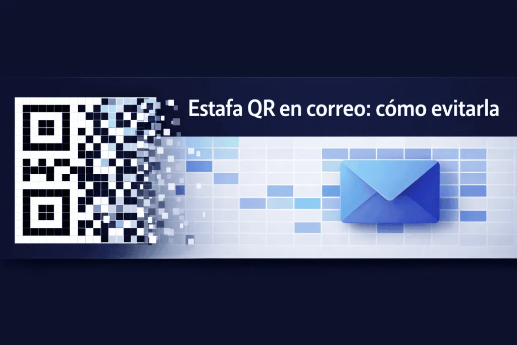 Estafa QR en correo: QR sin imagen con tabla HTML