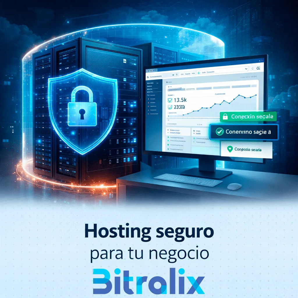 Llamada a la acción de Bitralix sobre hosting seguro y protección de infraestructura web.