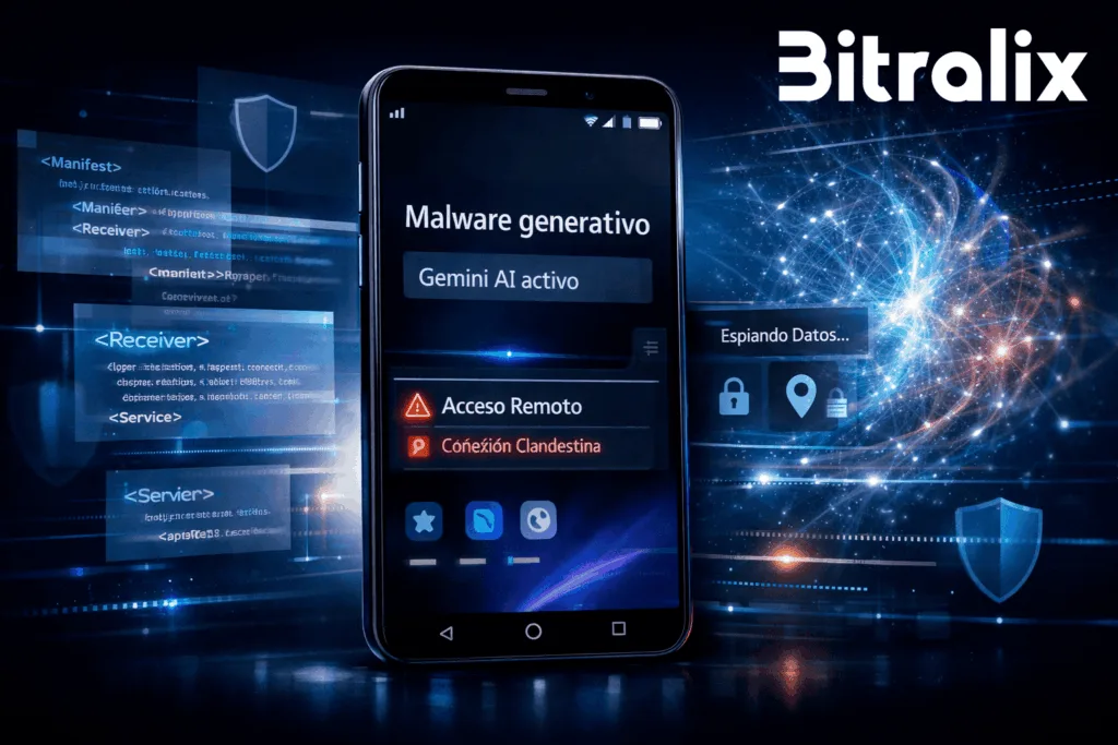 PromptSpy, malware generativo en Android que utiliza Gemini para espiar y mantener persistencia.