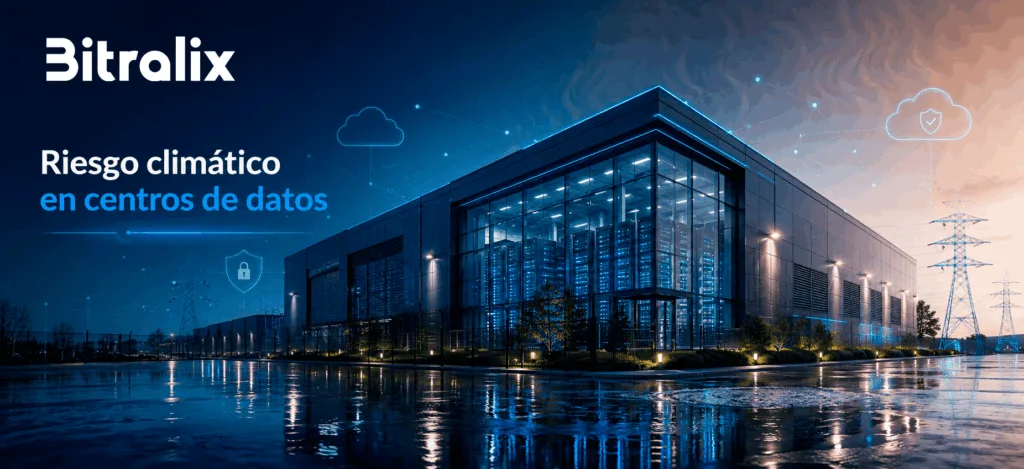 Riesgo climático en centros de datos y su impacto en la infraestructura digital