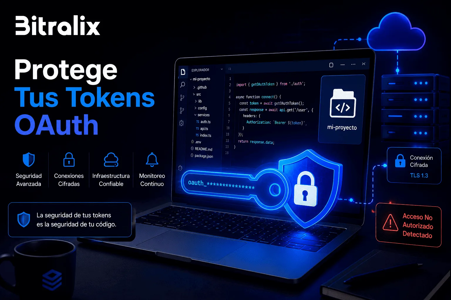 Robo Tokens OAuth GitHub y protección de repositorios privados con seguridad en hosting