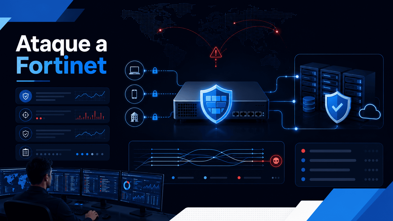Ataque a Fortinet con revisión de firewall, VPN y seguridad perimetral