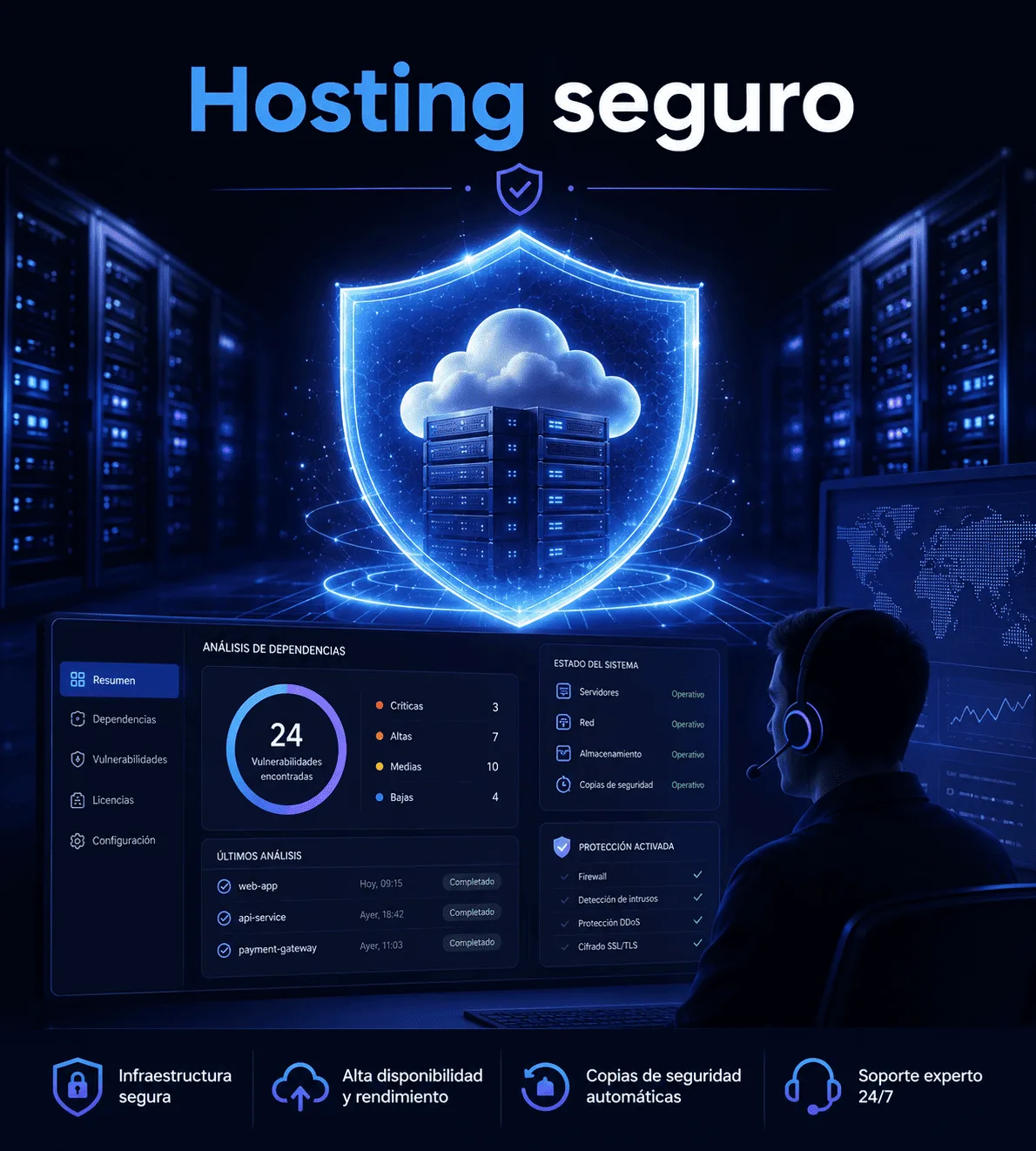 Hosting seguro para reducir riesgos asociados a paquetes maliciosos en NPM y PyPI