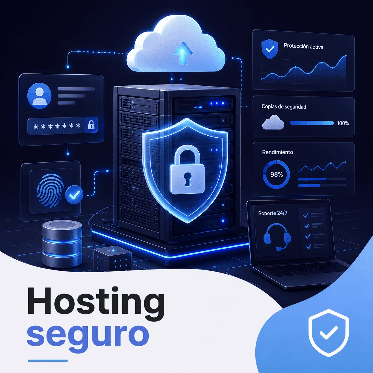 Hosting seguro para proteger datos y cuentas online